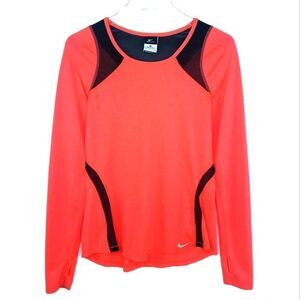 Nike》 Dri-Fit Neon Orange Long Sleeve Tee NWOT‎